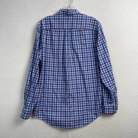 Vineyard Vines Slim Fit Tucker Button Up Shirt Red, White, & Blue Plaid Small - Picture 9 of 14